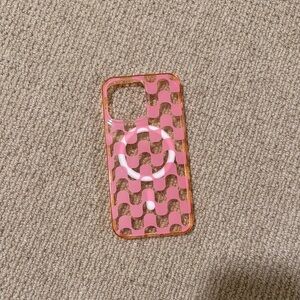 Kensie Pink Geometric Phone Case- iPhone 15 Pro Max